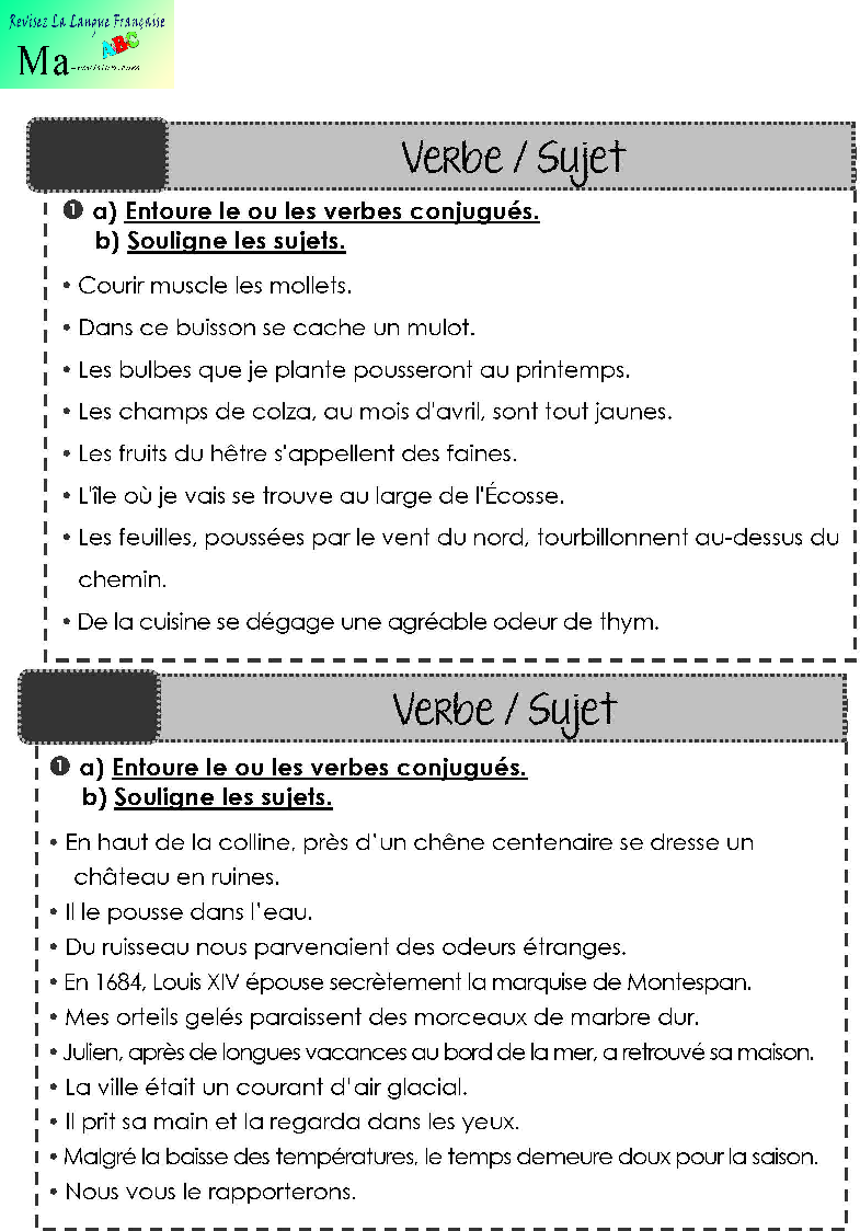 exercice-sur-verbe-sujet