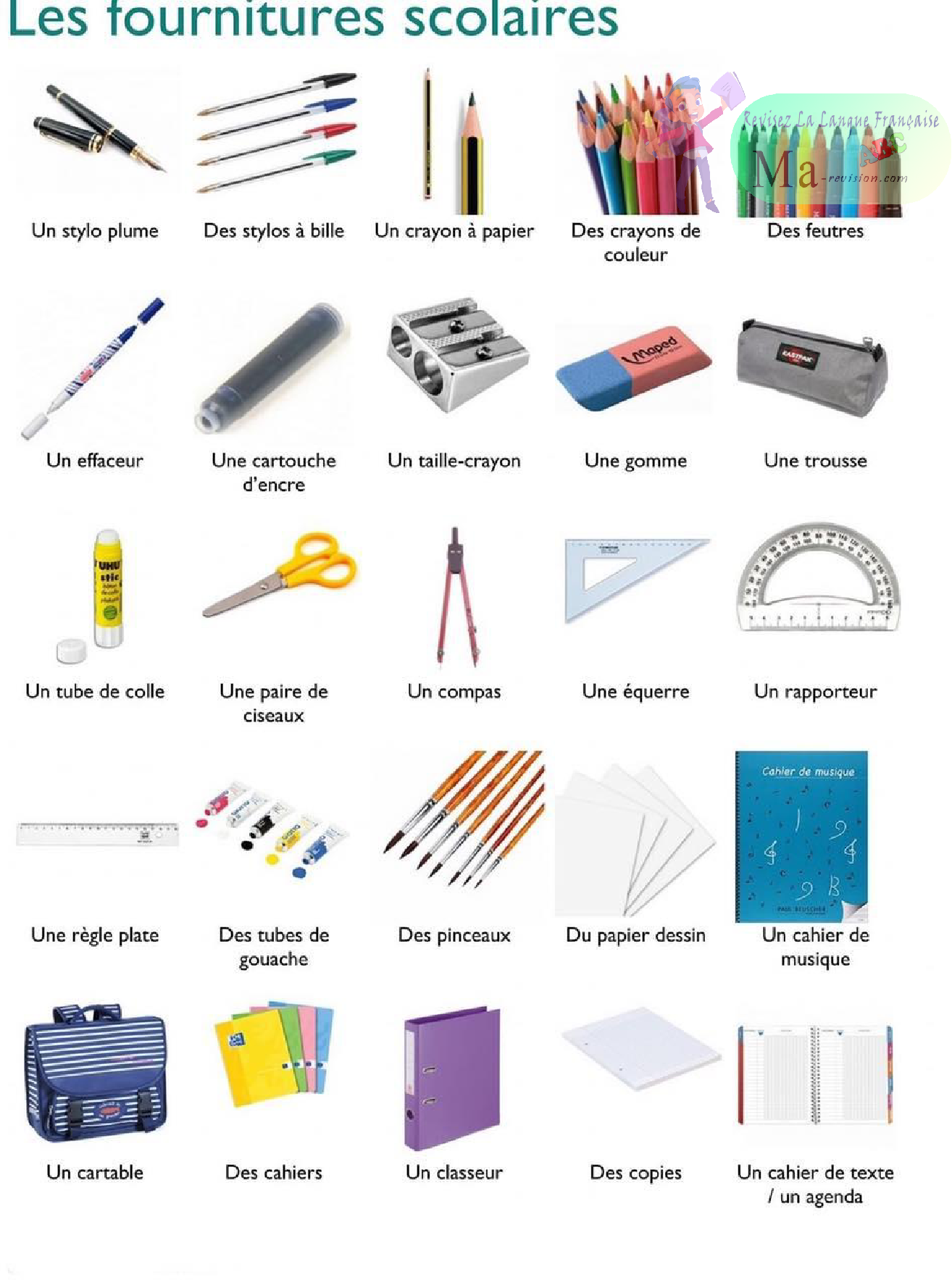 les-fournitures-scolaires