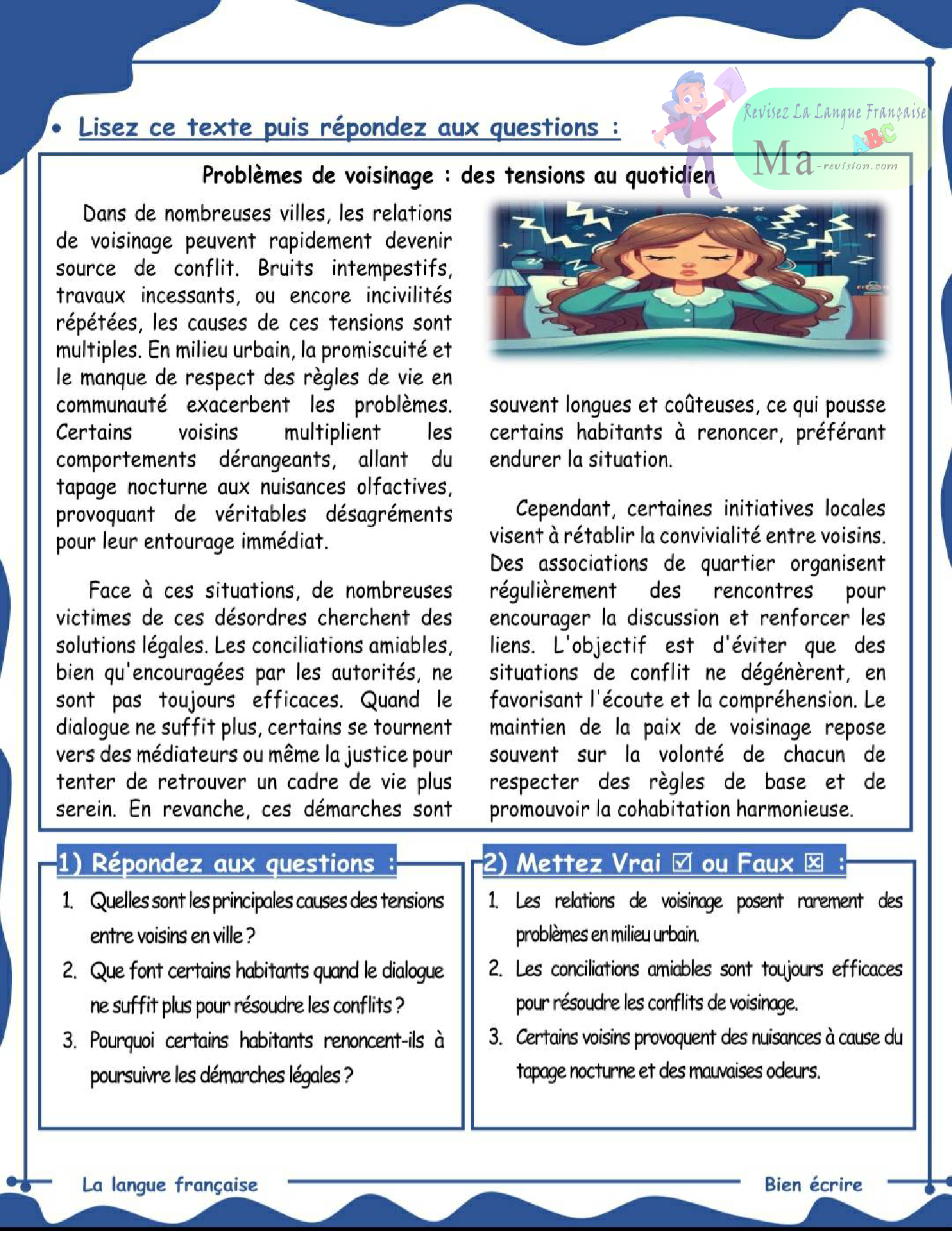 lire-et-repondre-texte-probleme-de-voisinage