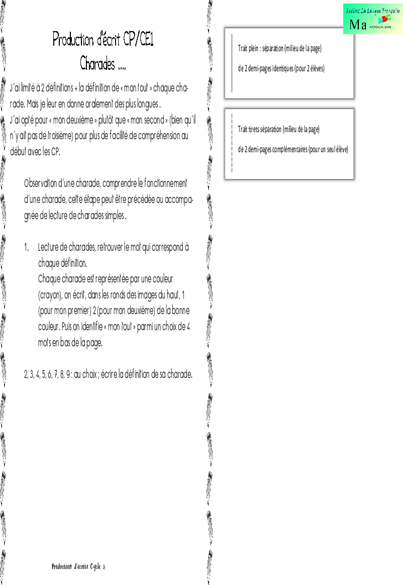 charades-définitions