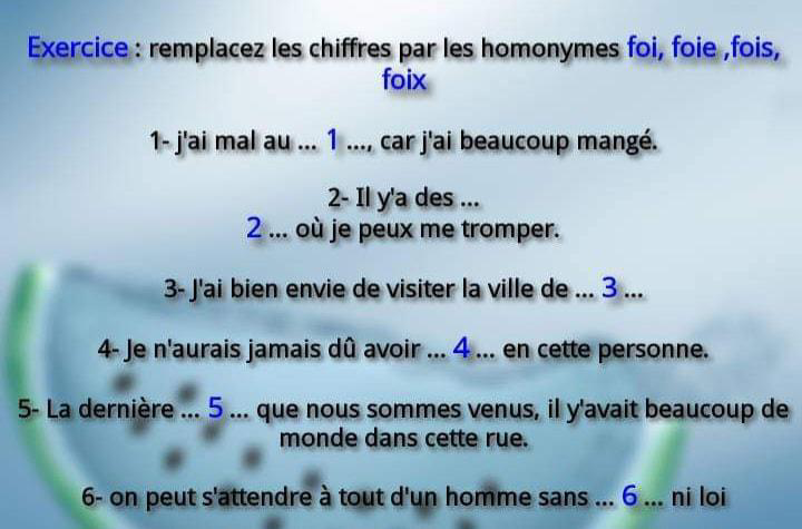 exercice_homonymes_foi_foie_fois_foix