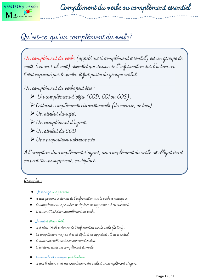 13-lecon-complement-verbe-essentiel